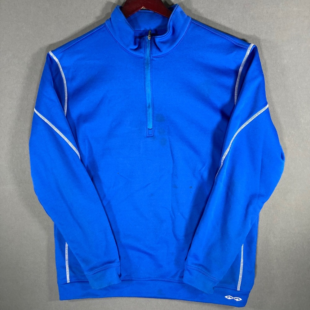 Snake Eyes Players Mens L Blue 1/4 Zip Pullover Jacket Golf‎ Athletic